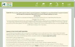 Nokomis Pet Clinic website