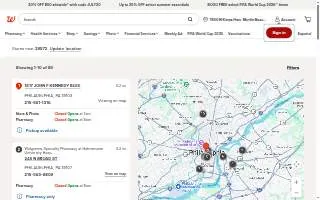 Walgreens Pharmacy of Philadelphia website