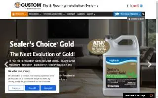 Custom Building Products of Frankfort website