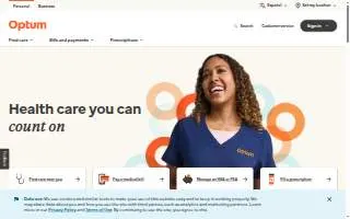 Optum Primary Care - Franklin website