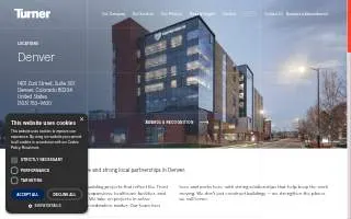 Turner Construction Company of Denver website