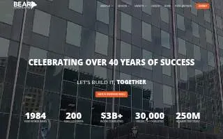 BEAR Construction Company of Milwaukee website