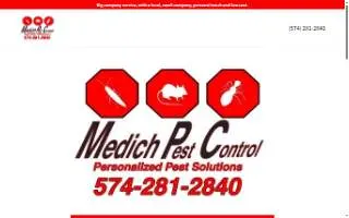 Medich Pest Control website