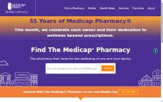 Medicap® Pharmacy of Greenfield website