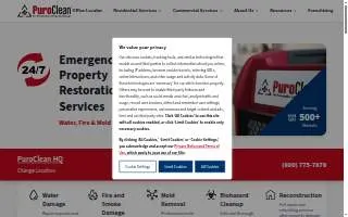 PuroClean Disaster Restoration of Greenfield website