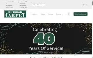 Richmond Carpet Outlet website