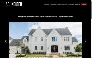 Schneider Construction & Restoration website