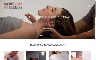 Kneadhealing Massage Therapy website