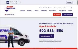 Roto-Rooter Plumbing & Water Cleanup of Louisville website