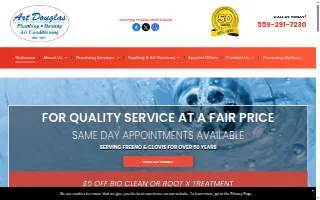 Art Douglas Plumbing Inc website
