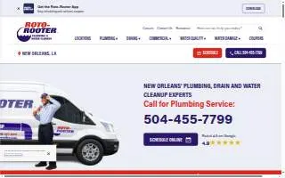 Roto-Rooter Plumbing & Water Cleanup of New Orleans website