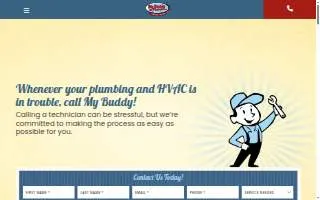 My Buddy The Plumber Heating & Air website