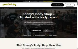 Sonny's Body Shop of La Porte website