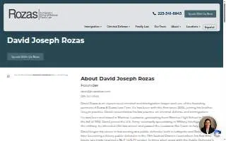 Rozas Law Firm of Lafayette website