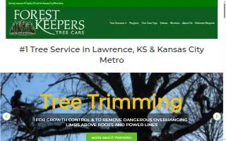 Forest Keepers Tree Care website