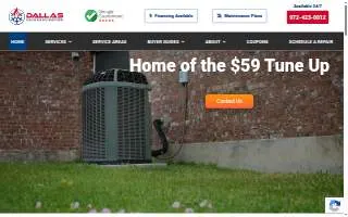 Dallas Heating and Air Conditioning website