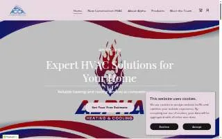 Alpha Heating & Cooling Llc. website