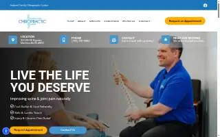 Indiana Family Chiropractic Center website