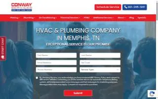 Conway Services of Memphis website