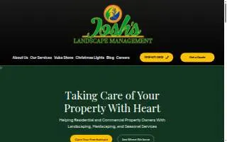 Josh's Landscape Management website
