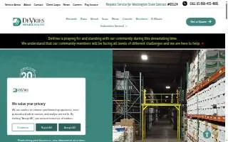 DeVries Tire Company website
