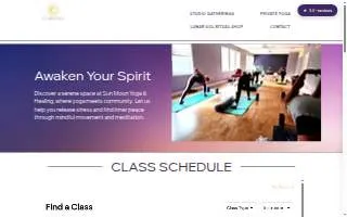 Yoga in the Clouds website