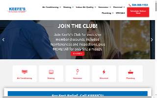 Keefe's Air Conditioning Heating Electrical Generator & Plumbing