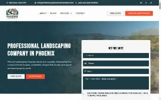 Phoenix Landscaping Company website