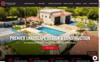 Straight Line Landscape website