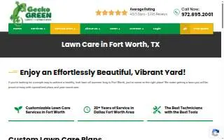 Gecko Green of Fort Worth website