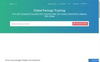 The Parcel website