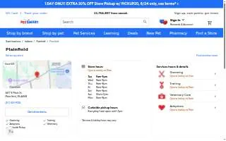 PetSmart of Plainfield website