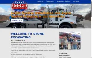 Stone Excavating website
