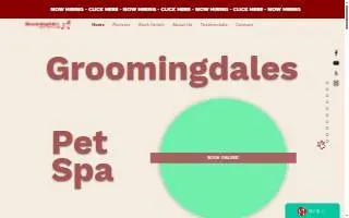 Groomingdales Pet Styling of Plainfield website