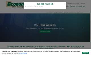 Economy Self Storage website