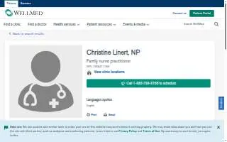 Linert Daniel P MD website