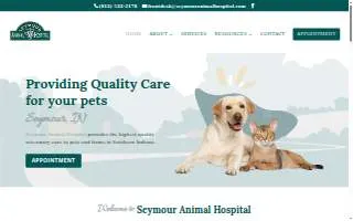 Seymour Animal Hospital website