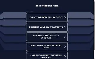 Pella Windows and Doors Showroom of Terre Haute website