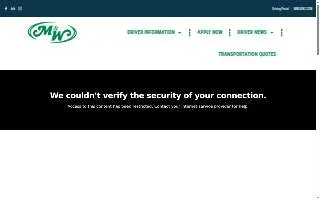 The M&W Logistics Group website