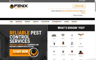 Fenix Pest Control, Inc. website