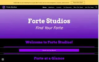 Forte Studios of Boone website