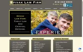 Spivak Law Firm website