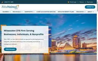 RitzHolman CPAs of Milwaukee website