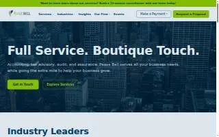 Pease Bell, CPAs website