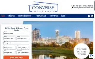 Converse Insurance website