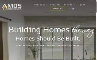 Amos Custom Homes website
