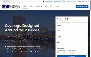 Rodriguez Insurance of Orlando website