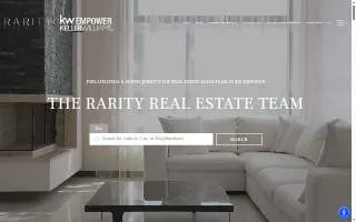 The Rarity Real Estate Team website