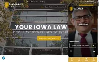 LaMarca Law Group, P.C. of Urbandale website