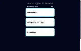 AM Handyman Services website